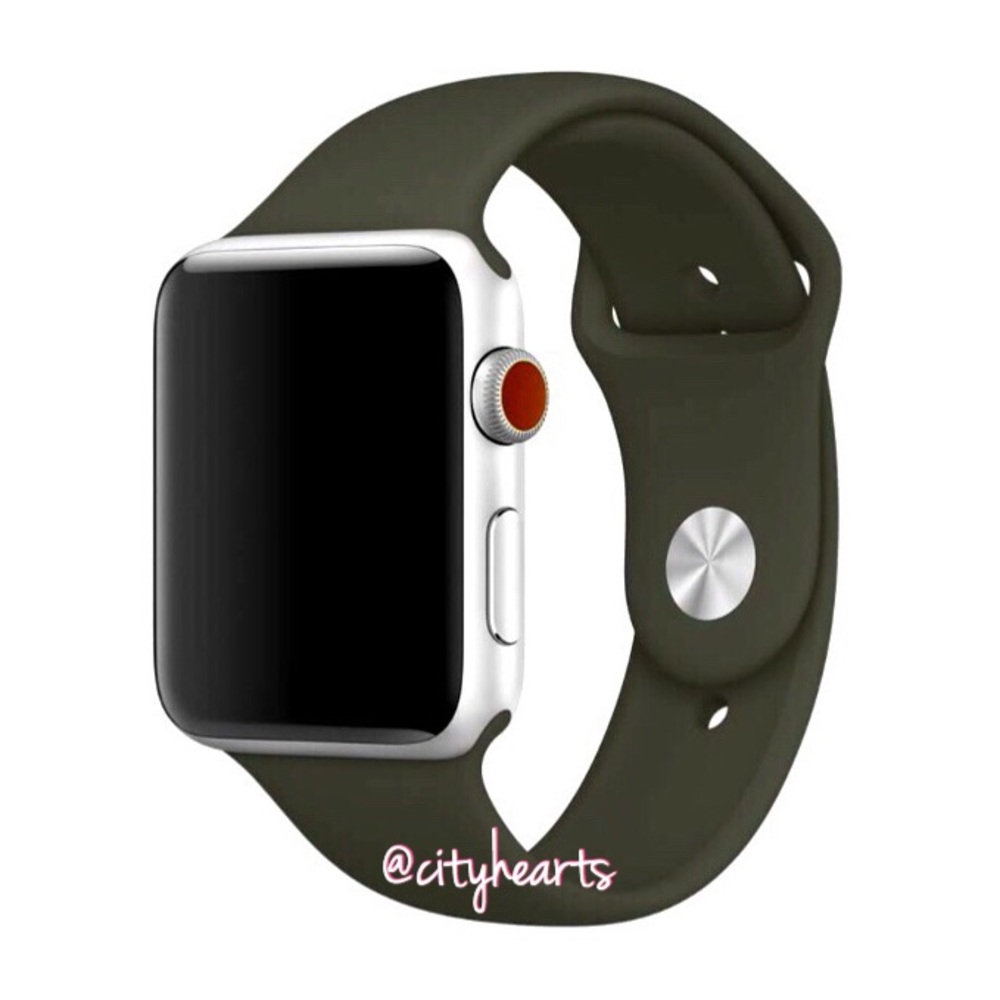 NEW Olive Army Khaki Green Apple Watch Sport Band